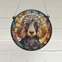 Poodle Stained Glass Effect Suncatcher, thumbnail 1 of 3