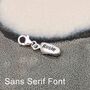 New Baby Personalised Solid Silver Charm, thumbnail 4 of 11