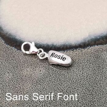 New Baby Personalised Solid Silver Charm, 4 of 11