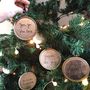 Rose Gold Christmas Message Tree Decorations, thumbnail 3 of 8