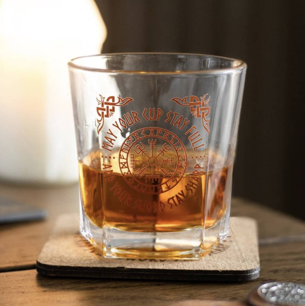 Men’s Whiskey Glass And Coaster Set, 1 of 5