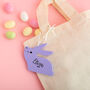 Personalised Colourful Hanging Bunny Decoration, thumbnail 2 of 3