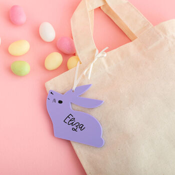 Personalised Colourful Hanging Bunny Decoration, 2 of 3
