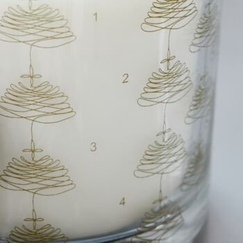 Large Glass Advent Candle, 3 of 3