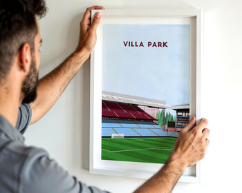 Contemporary Aston Villa Football Poster Gift: Villa Park, 2 of 6