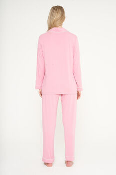 Personalised Super Soft Pink Long Jersey Pyjamas, 7 of 7