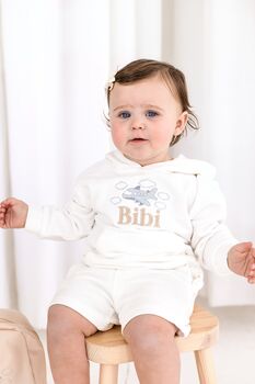 Child's Personalised Embroidered Holiday Hoodie The Perfect Airport Outfit, 2 of 12