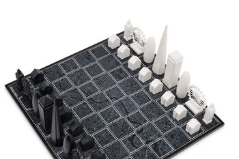 Skyline Chess Set With Black London Map Board, 6 of 6