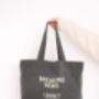 Breaking News: I Don't Care | Tote Bag, thumbnail 1 of 2
