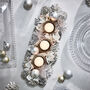 White Christmas Triple Candle Holder, thumbnail 3 of 6