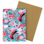 Flamboyance Of Flamingos A6 Greetings Cards, thumbnail 3 of 8