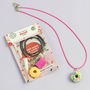 Donut Themed Jewellery Craft Mini Kit, thumbnail 3 of 5