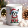 Personalised Boston Terrier In Christmas Jumper Mug, thumbnail 1 of 2