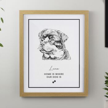 Personalised Dog Breed Framed Print, 3 of 5