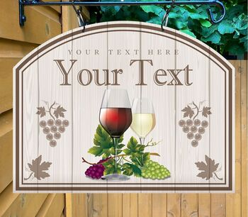 Wine Bar Personalised Pub Sign/Bar Sign/Man Cave, 5 of 8