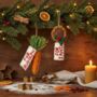Handmade Felt Snack For Santa Hanging Decoration, thumbnail 8 of 8