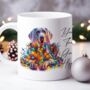 Personalised Weimaraner In Christmas Lights, thumbnail 4 of 10