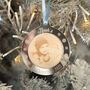 Baby's 1st Christmas Engraved Photo 3D Tree Decoration, thumbnail 3 of 6