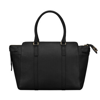 Personalised Ladies Leather Large Business Tote 'Cento', 4 of 9
