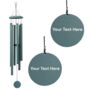 Personalised 30 Inch Aluminium Wind Chime Teal Finish, thumbnail 1 of 11