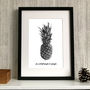Personalised Pineapple Art Print, thumbnail 2 of 3