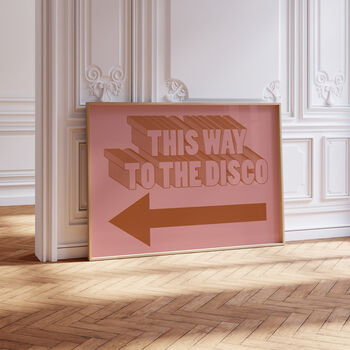 'This Way To The Disco' Print, 2 of 4