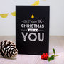 Romantic Retro Christmas Card 'All I Want…', thumbnail 1 of 2