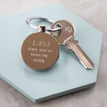 Personalised Days You've Been My Daddy Keyring, 2 of 4
