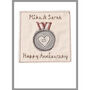 Personalised Silver Medal 25th Anniversary Card, thumbnail 3 of 12