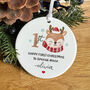 Personalised Baby’s First Christmas Gift Ornament For Niece, thumbnail 6 of 7