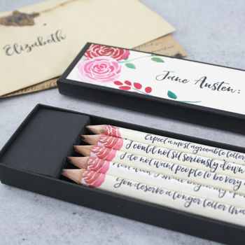 The Wit And Wisdom Of Jane Austen Pencil Set, 7 of 7