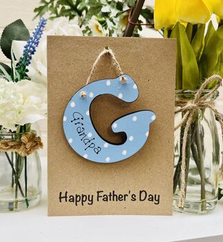 Personalised Father's Day Great Grandad G Keepsake Card, 2 of 4