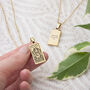 Personalised Strength Tarot Card Necklace, thumbnail 3 of 6