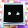 Hedgehog Cartoon Stud Earrings, thumbnail 1 of 2