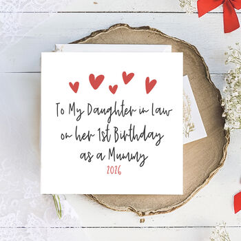 To Our Daughter In Law On Her First Birthday As A Mummy Card, 2 of 3