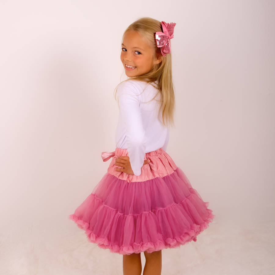Pettiskirt Tutu In Wild Rose By Candy Bows