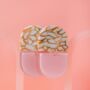 The Franchesca Statement Earring In Pink White And Gold, thumbnail 1 of 3