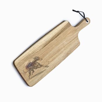 Personalised Greyhound Engraved Acacia Serving Board, 4 of 8