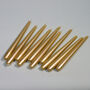 G Decor Pack Of 10 Or 20 Brass Gold Dinner Candles, thumbnail 1 of 4