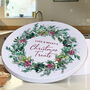 Personalised Christmas Wreath Biscuit Tin, thumbnail 1 of 6
