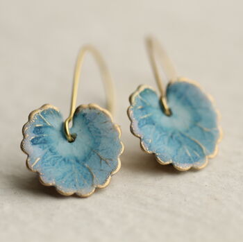 Blue Leaf Earrings, 5 of 12