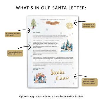 First Christmas Personalised Letter From Santa, 7 of 7
