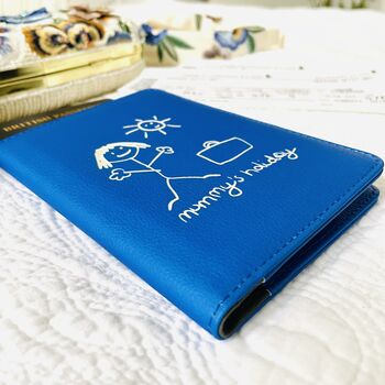 Passport Holder Engraved With Child's Drawing, 3 of 9