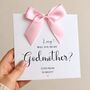 Godparents Proposal Card, Handmade Bow Proposal Card, Godmother, Godfather Card, thumbnail 1 of 7