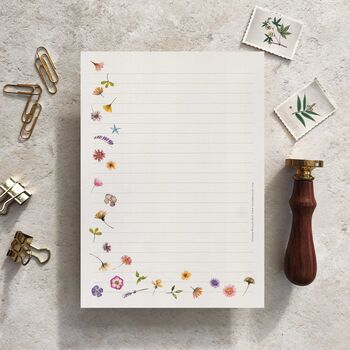 Pressed Wildflowers Letter Writing Set, 3 of 7