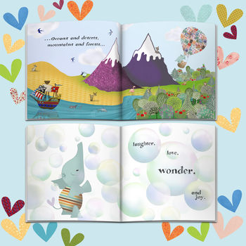 'Welcome To Your World' Personalised New Baby Book, 5 of 12