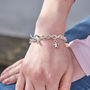 Lifetime Solid Silver Star Charm Bracelet, thumbnail 1 of 3