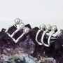 Vimla Pearl Earrings Silver, thumbnail 2 of 4