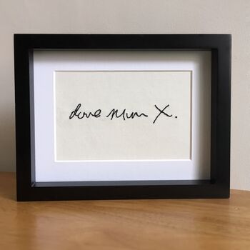 Mounted Personalised Embroidered Handwriting, 7 of 9