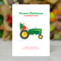 Personalised Farmer Christmas Tractor Card, thumbnail 1 of 8